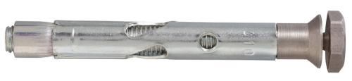 VHS Z con dado antieffrazione con testa svasata a filo muratura e dado esagonale asportabile. Disponibile in versione zincata con testa in acciaio inossidabile A2. - foto 2