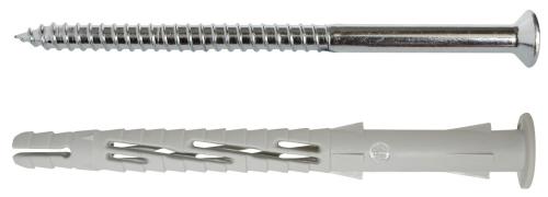 VP C TSP tassello in nylon bordo svasato con vite TSP e impronta torx